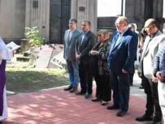 Participou da comemoração dos trabalhadores falecidos no município de La Piedad