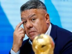 Vi um ex-presidente comemorar um gol árabe com um xeque: frase picante de Chiqui Tapia