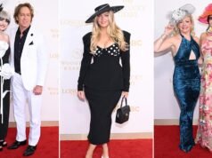 Filha de Anna Nicole Smith estreia look gótico ousado no Kentucky Derby