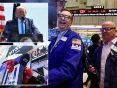 O Dow Jones sobe 300 pontos para um máximo histórico – um recorde desde o início da guerra no Irão