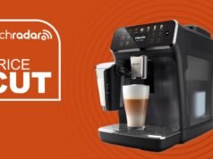 Eu uso uma máquina de café Philips LatteGo série 4400 em casa e, com a oferta por tempo limitado de 38%, é um produto indispensável.