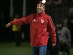 Chacho Coudet comemorou vitória do River, mas fez autocrítica do time: “Não encontramos o futebol que queríamos”