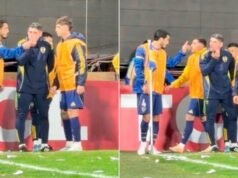 Vídeo | Escândalo no Boca: Figal discutiu com a comissão técnica do Úbeda em plena eliminação