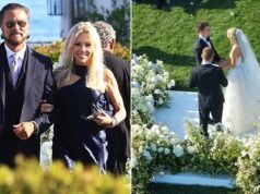 Heather Locklear leva Lorenzo Lamas ao casamento de sua filha em Montecito