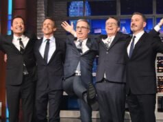 Quais rivais? Colbert é comemorado por outros anfitriões no Late Night Tide Turn
