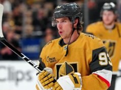 A estrela do Vegas Golden Knights, Mitch Marner, está fazendo a coisa mais engraçada de todos os tempos com sua explosão pós-temporada