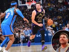 Luka Doncic, estrela do Lakers, fora do jogo 1 contra o Thunder