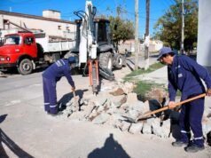 Realizaram obras de manutenção de ruas em Borges, Siglo XX, Dom Bosco e bairros sul-americanos