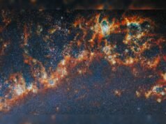 A imagem da Whirlpool Galaxy ganha um novo visual em 13 de maio de 2026