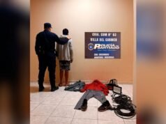 Um suspeito qualificado de roubo caiu após um ataque no bairro de San Jose de Flores