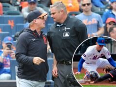 O técnico do Tigers, AJ Hinch, foi lançado em uma cena de fogo após uma polêmica chamada de desafio