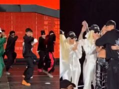 Tini Stossel surpreende Salta ao convidar a faxineira ao palco para dançar com ela