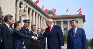 Trump chega a Pequim com Xi para primeira cúpula com a China desde 2017