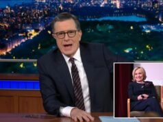 Stephen Colbert revela gráfico inédito de ‘Late Show’ de Hillary Clinton