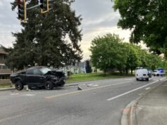 1 suspeito de DUI ferido em acidente de 3 veículos em Vancouver