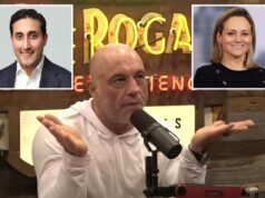 Joe Rogan ataca o ex-banqueiro do JPMorgan Chirayu Rana por acusações de assédio sexual ‘falsas’ contra Lorna Hajdini: ‘O homem mais excitado de todos os tempos’
